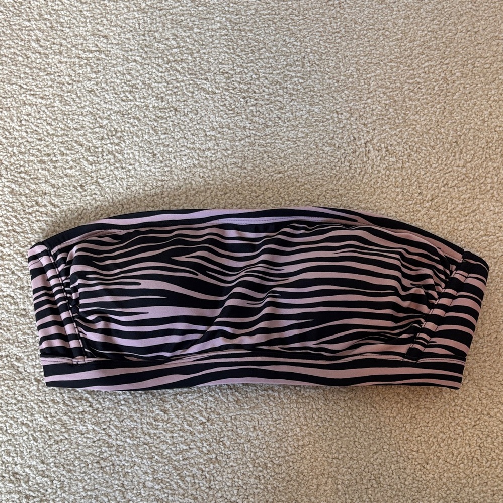 New without tags! Striped Bandeau Swim Top